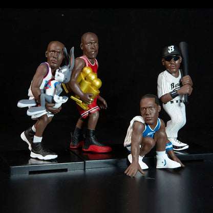 Nba Basketball  Series Michael  Mj 7pcs/set Figure Career Enchantment Road Handmade Model Decoration Gifts To Friends