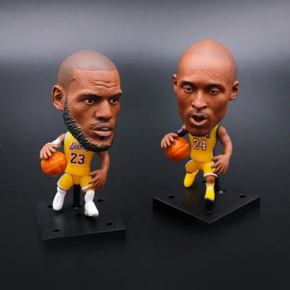 Lakers James Kobe Curry Irving Harden Durant McGrady star figure NBA doll model ornament