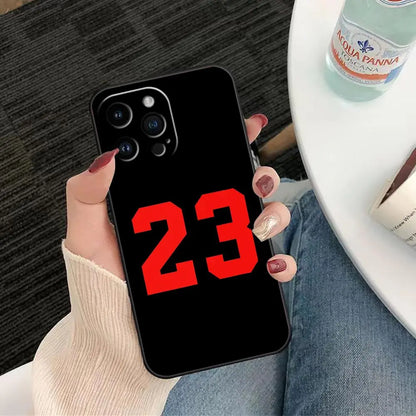 Basketball Sports Brand 23 Funda Coque Case For iphone Apple 14 13 12 11 Pro XS Max Mini X XR SE 8 7 15 6 Plus Case Shell Cover