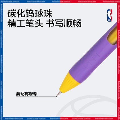 Deli X NBA Quick Dry Gel Pen 0.5mm ST Head Straight Liquid Press Style Student Business Pen Office Learning Stationery Supplies