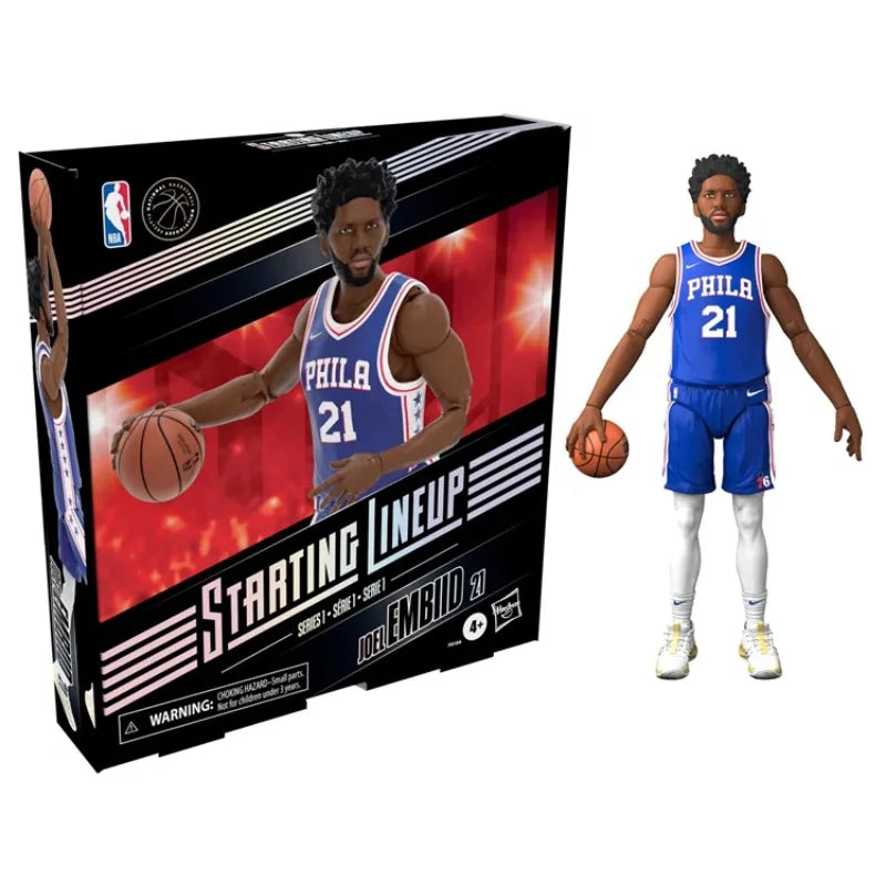 Hasbro NBA Starting Lineup Jason James Curry Morant 6-inch Movable Doll with Bracket Figures Model Toy Collectible Ornament Gift