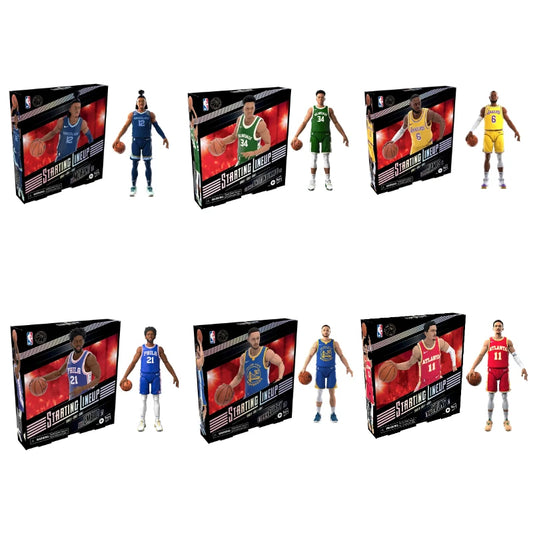 Hasbro NBA Starting Lineup Jason James Curry Morant 6-inch Movable Doll with Bracket Figures Model Toy Collectible Ornament Gift