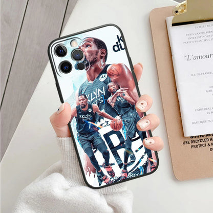 Basketball Superstar Art For iPhone 15 14 13 12 11 X XS XR 8 7 6 Pro Plus Max Mini 5S 5 SE Black Phone Case