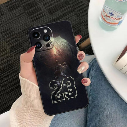 Basketball Sports Brand 23 Funda Coque Case For iphone Apple 14 13 12 11 Pro XS Max Mini X XR SE 8 7 15 6 Plus Case Shell Cover