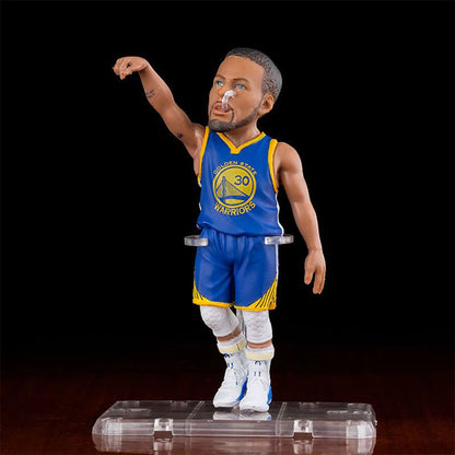 Basketball Super Star Q-Version Action Model Figure Toys Curry LBJ Thompson Harden Ornament Statue Collection