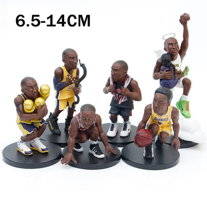 Basketball Association Kobe James Action Figure Basketball Star Black Mamba PVC Collection Thompson Curry Harden Model Toy Gifts