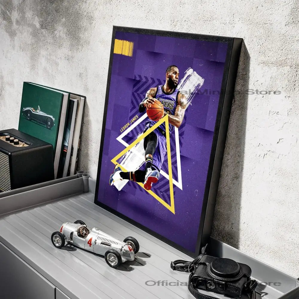 1pc Poster Self-adhesiv L-LeBron J-James Wall Decor