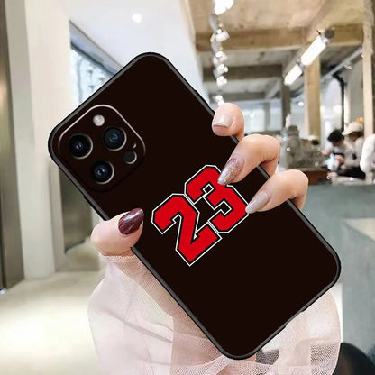 Basketball Sports Brand 23 Funda Coque Case For iphone Apple 14 13 12 11 Pro XS Max Mini X XR SE 8 7 15 6 Plus Case Shell Cover