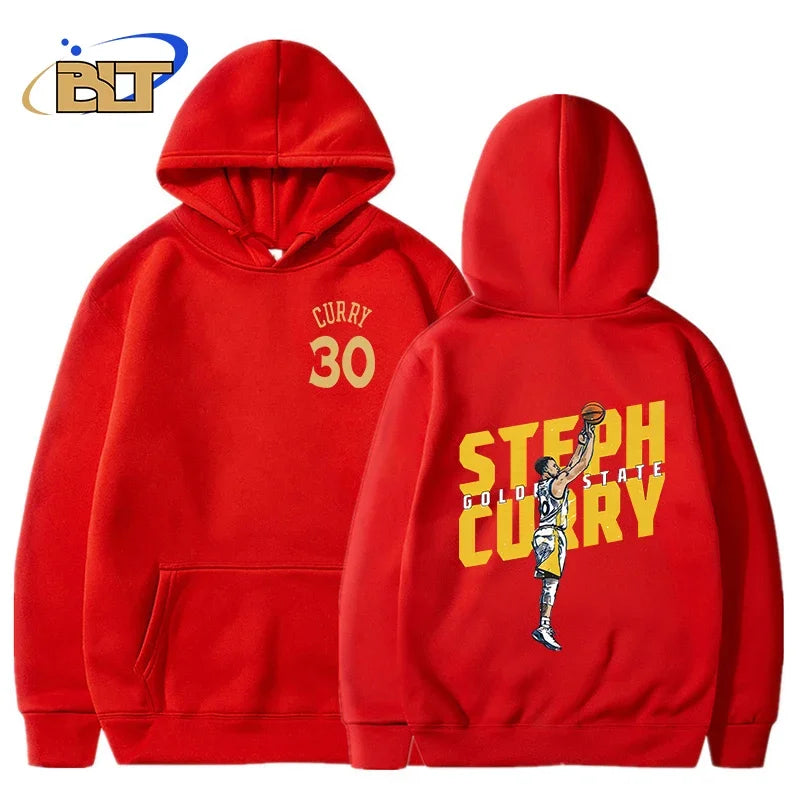 stephen curry adult hoodie plus velvet sports sweatshirt loose large size tops for men and women suitable for fan clothing