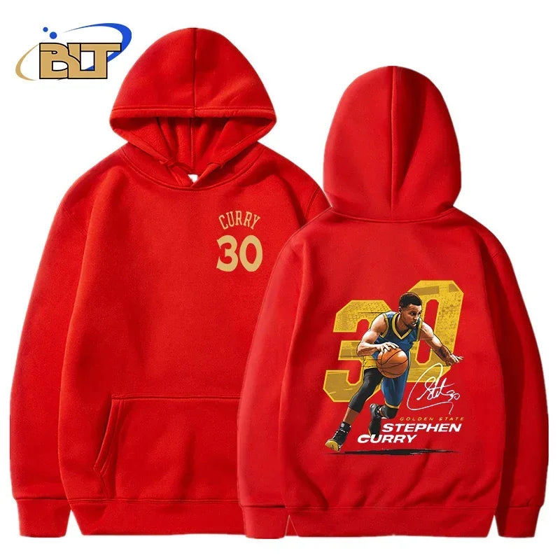 stephen curry adult hoodie plus velvet sports sweatshirt loose large size tops for men and women suitable for fan clothing