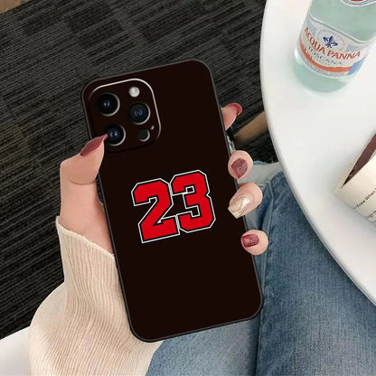 Basketball Sports Brand 23 Funda Coque Case For iphone Apple 14 13 12 11 Pro XS Max Mini X XR SE 8 7 15 6 Plus Case Shell Cover