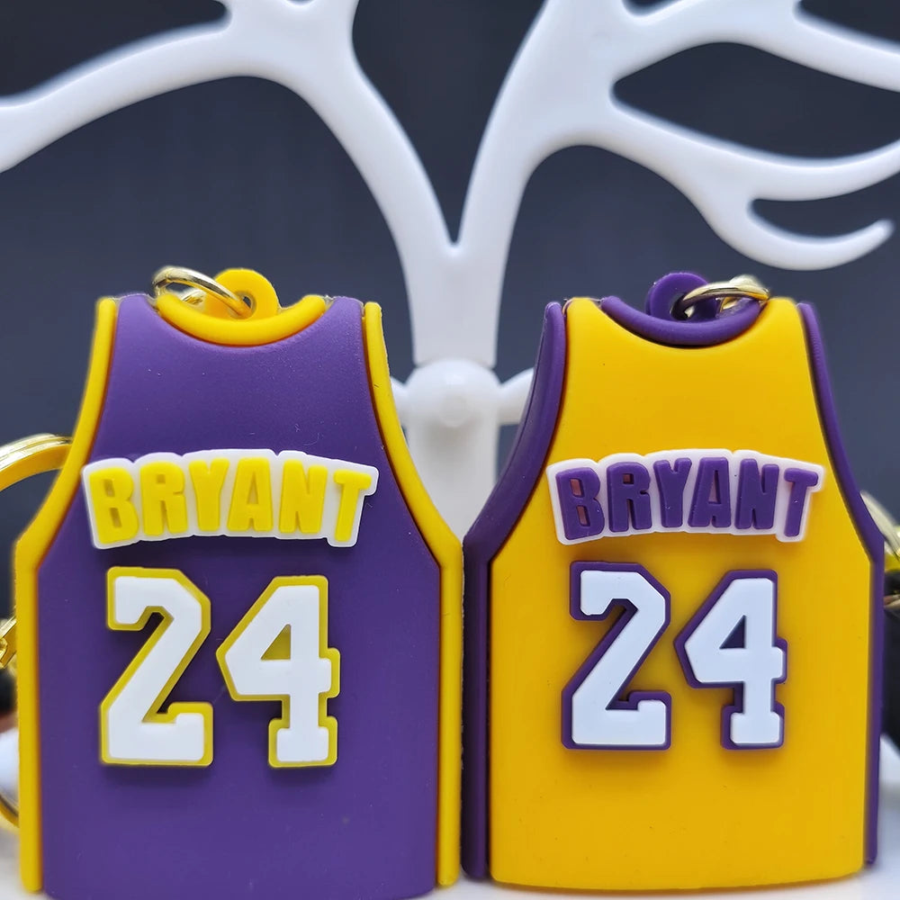 Creative Nba Personality Kobe Lakers James Harden Jersey Keychain Basketball Backpack Car Key Pendant