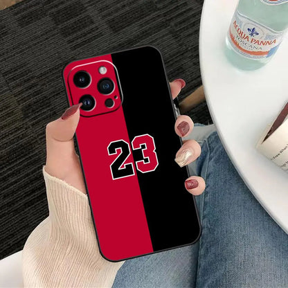 Basketball Sports Brand 23 Funda Coque Case For iphone Apple 14 13 12 11 Pro XS Max Mini X XR SE 8 7 15 6 Plus Case Shell Cover