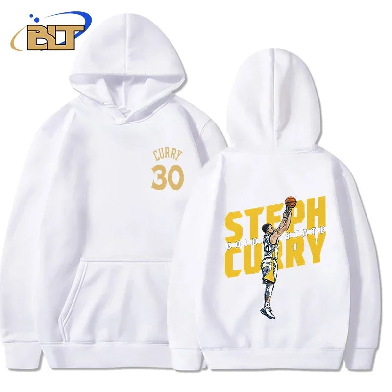 stephen curry adult hoodie plus velvet sports sweatshirt loose large size tops for men and women suitable for fan clothing