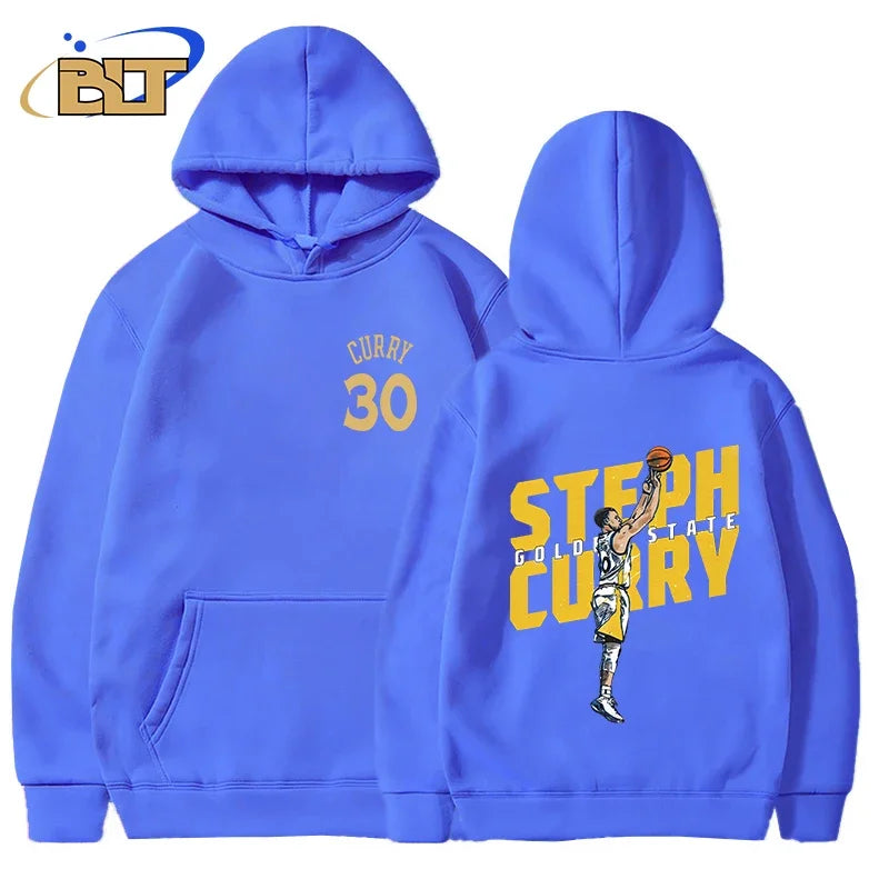 stephen curry adult hoodie plus velvet sports sweatshirt loose large size tops for men and women suitable for fan clothing