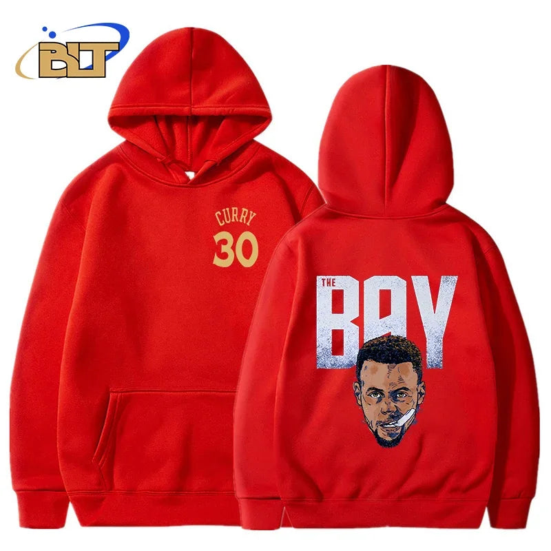 stephen curry adult hoodie plus velvet sports sweatshirt loose large size tops for men and women suitable for fan clothing